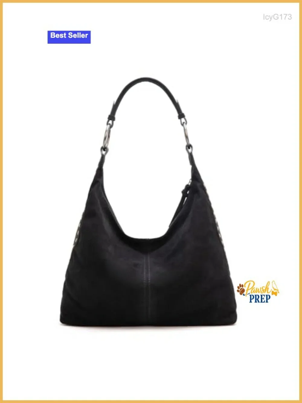 N/A suede hobo